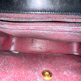 Vintage Chanel Jumbo Coco Matelasse Lambskin Chain Shoulder Bag Black