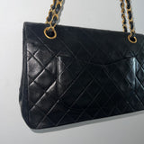 Vintage Chanel Quilted Lambskin Double Flap Bag