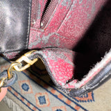 Vintage Chanel Jumbo Coco Matelasse Lambskin Chain Shoulder Bag Black