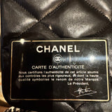 Vintage Chanel Jumbo Coco Matelasse Lambskin Chain Shoulder Bag Black