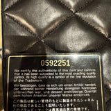 Vintage Chanel Jumbo Coco Matelasse Lambskin Chain Shoulder Bag Black