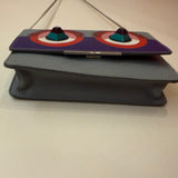 Fendi Blue Monster Wallet W/ Chain