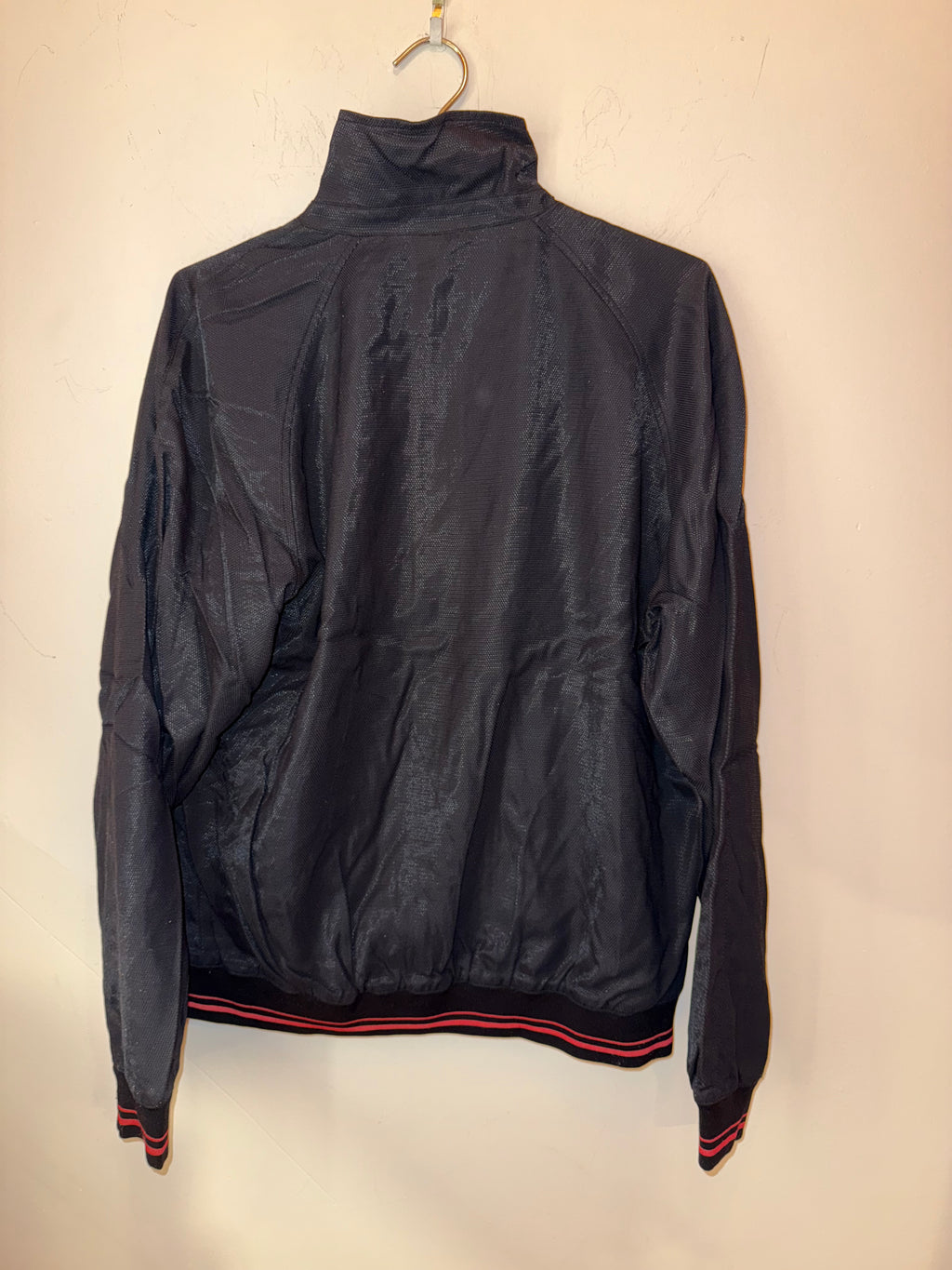 Prada dark blue with red stripes Nylon Jacket