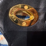 Vintage Chanel Jumbo Coco Matelasse Lambskin Chain Shoulder Bag Black