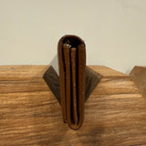 Fendi Monogram Brown Leather Wallet W/ Chain