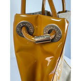 HOU #127. Vintage CHANEL Shoulder Bag Enamel Beige Gold CC 123512