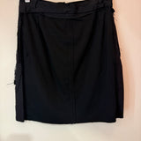 Bottega Veneta A-Line Mini Skirt Black Size 38 W26