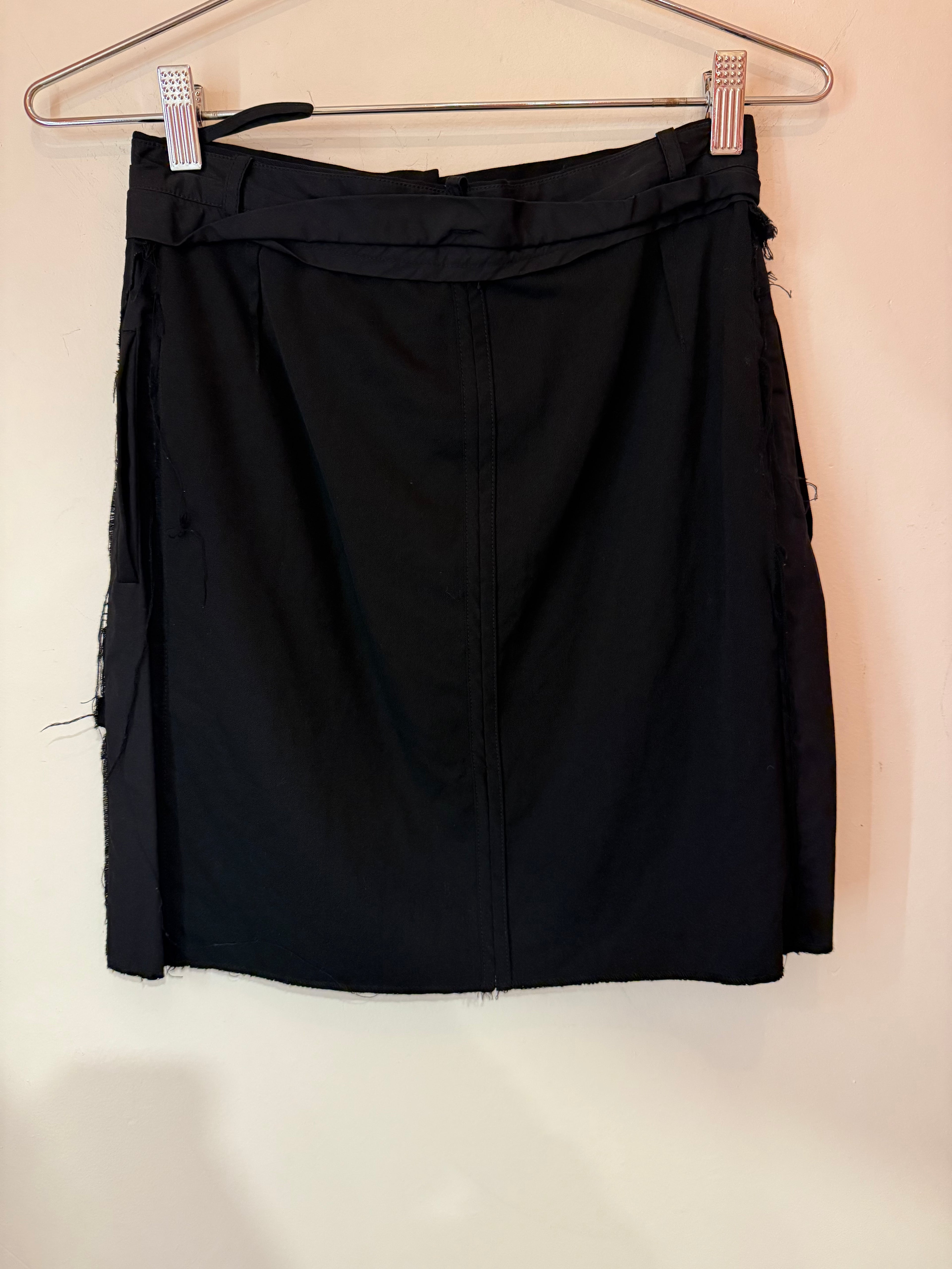 Bottega Veneta A-Line Mini Skirt Black Size 38 W26