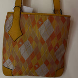 Vivienne Westwood Orange/Yellow Argyle Print Tote