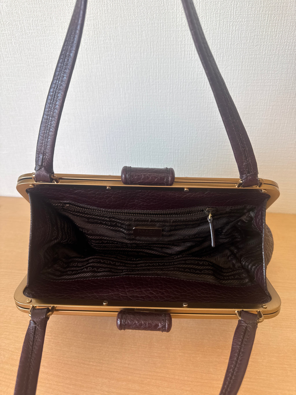 Japan Exclusive: Prada Bag  with brass hardware