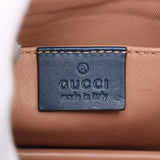 Gucci Queen Margaret Broadway Leather 2 Way Shoulder Bag Navy Blue 453778