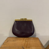 Cartier Maroon Coin Pouch W/ Multiple Openings