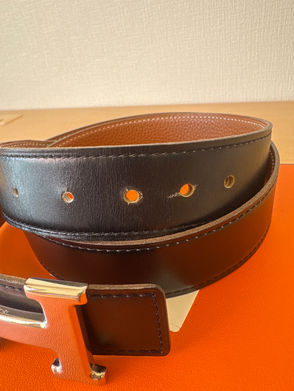 Japan Exclusive: Hermes Constance H Belt Size 90 L Stamp