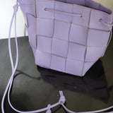 Bottega Veneta Purple Leather Cassette Bucket Bag