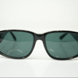 Vintage Chanel Gold Tone Interlocking CC Sunglasses Black