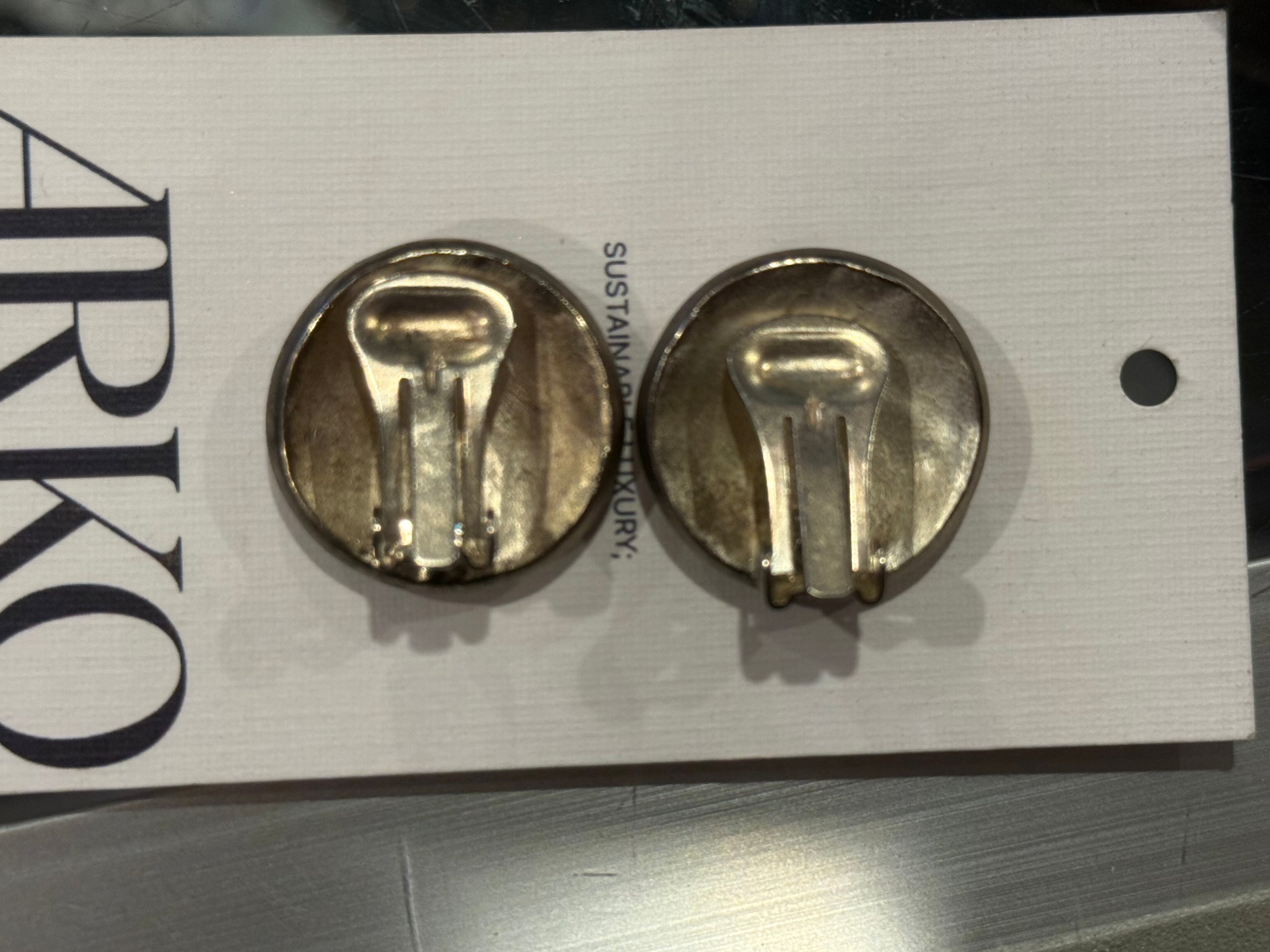 Loewe Monogram Silver Earrings
