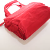 Prada Red Satin Tote Bag