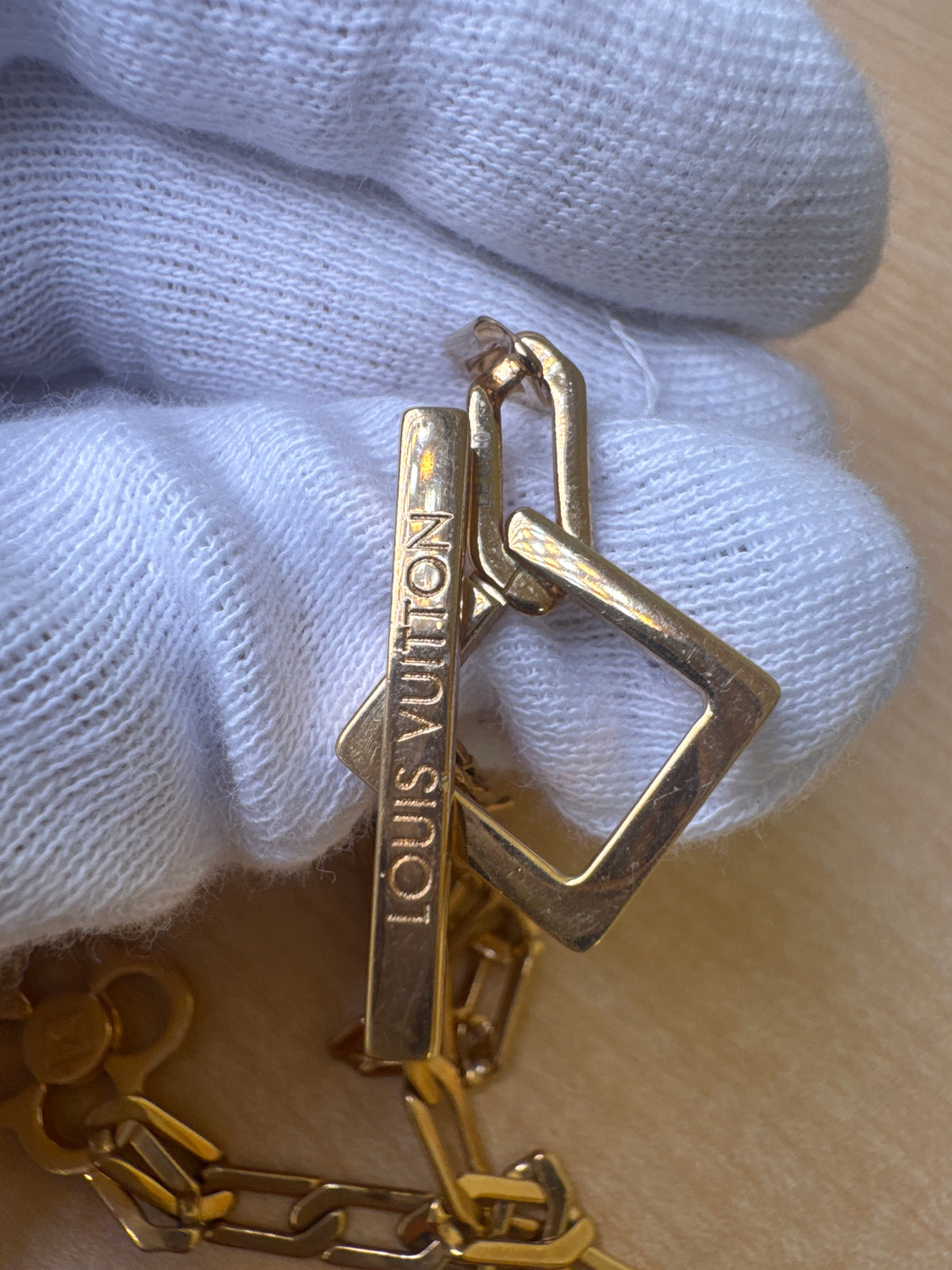 Japan Exclusive: Louis Vuitton Gold Necklace  Accessory