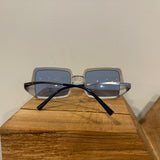 Chanel Gray/Blue Y2K Sunglasses