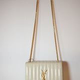 Saint Laurent Patent Calfskin Matelasse Monogram Vicky