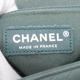 Chanel Boy Chanel Large Caviar Skin Chain Shoulder Bag Blue Silver Metal Fittings 17577826