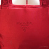 Prada Red Satin Tote Bag