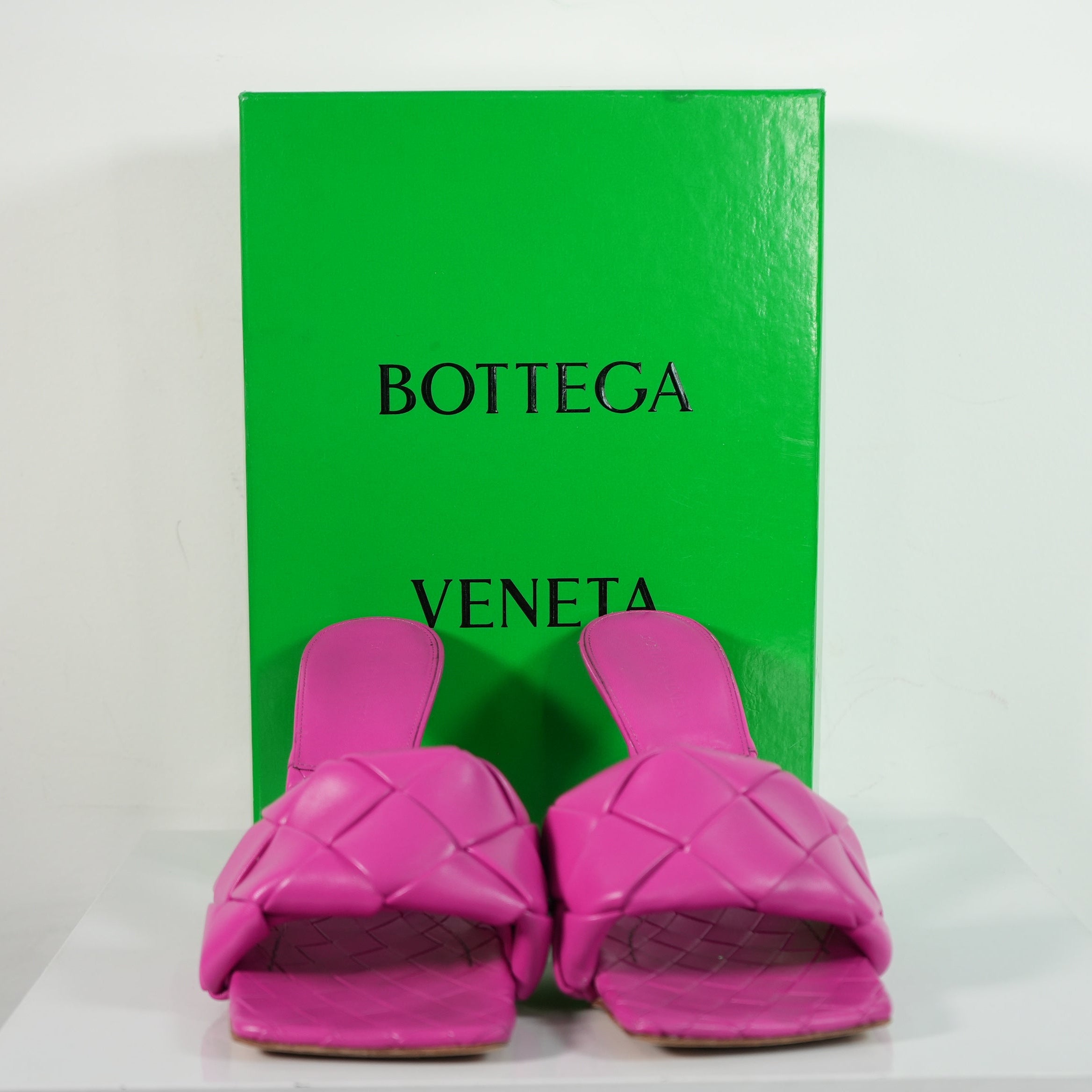 Bottega Veneta Lido Mule Hot Pink Size 42 With Box