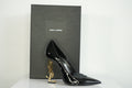 Saint Laurent Opyum Logo Heel Size 37 1/2 With Box