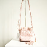 Chanel Pink Pre-Owned 1990 Drawstring Tassels Crossbody Bag