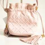Chanel Pink Pre-Owned 1990 Drawstring Tassels Crossbody Bag