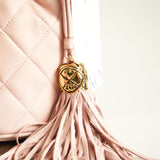 Chanel Pink Pre-Owned 1990 Drawstring Tassels Crossbody Bag