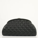 Chanel Black Timeless Quilted Clutch Bag