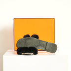 Hermes Oran Mink Mules Size 40 With Box