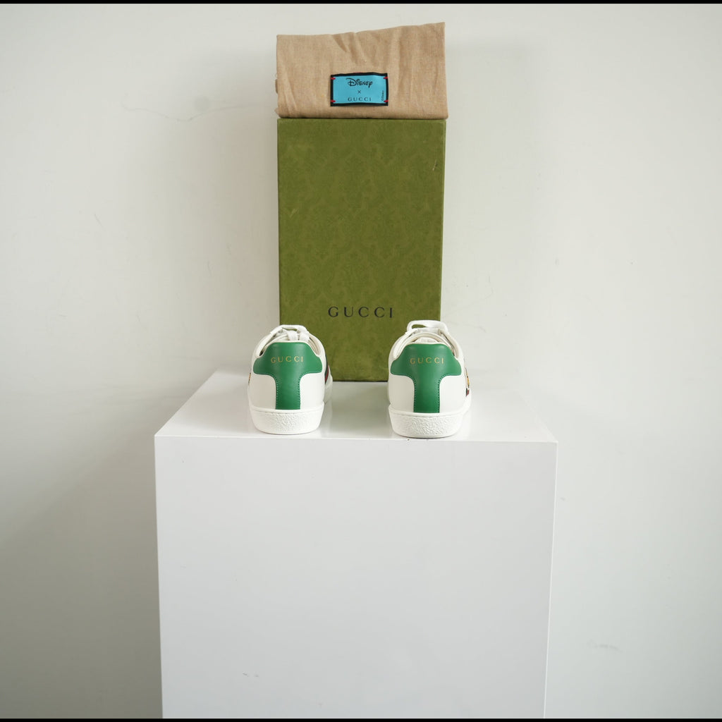 Gucci X Disney Donald Duck Ace Sneakers Size 36 1/2 With Box