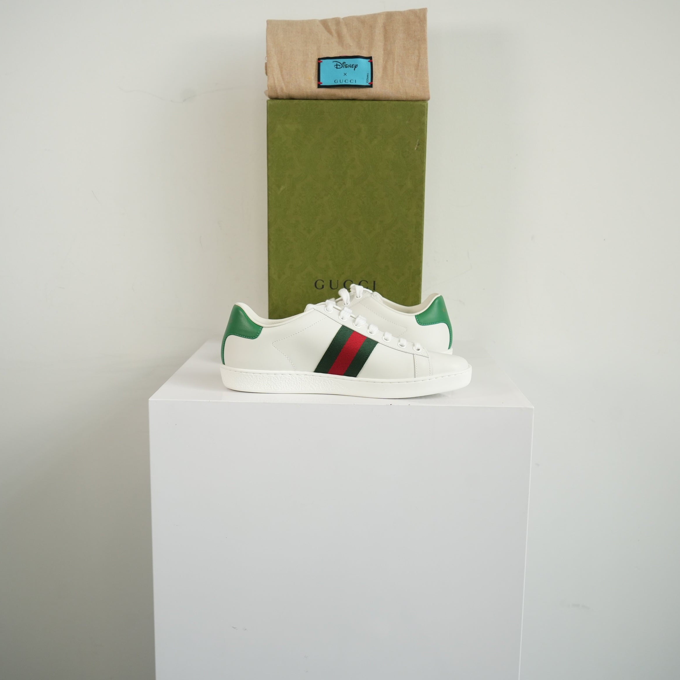 Gucci X Disney Donald Duck Ace Sneakers Size 36 1/2 With Box