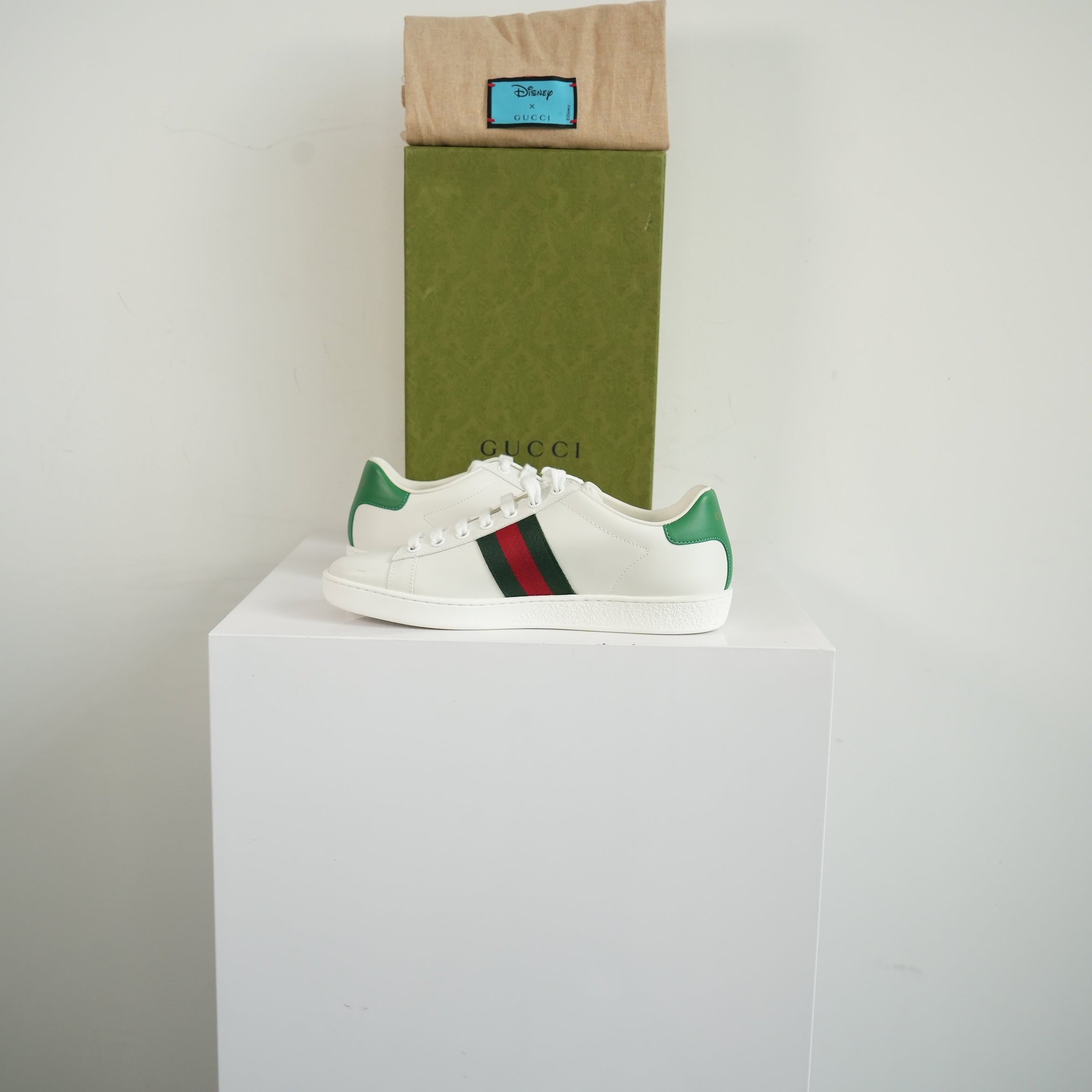 Gucci X Disney Donald Duck Ace Sneakers Size 36 1/2 With Box