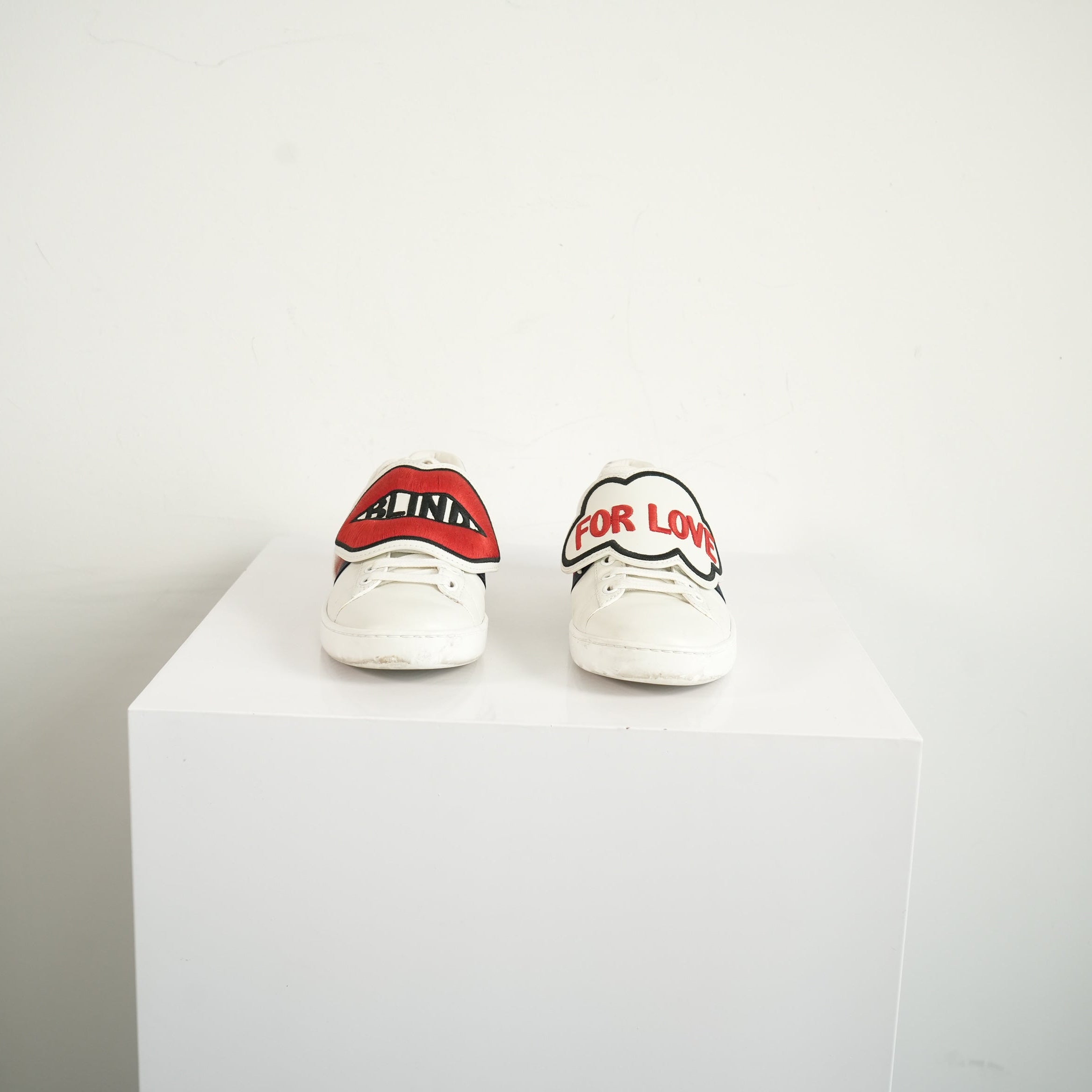 Gucci Ace Blind For Love Sneakers Size 35 1/2