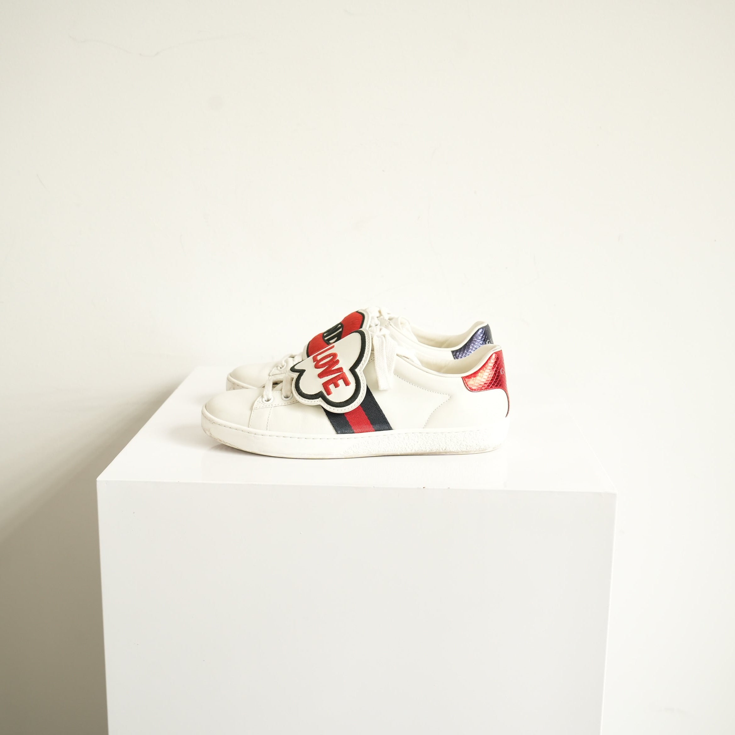 Gucci Ace Blind For Love Sneakers Size 35 1/2