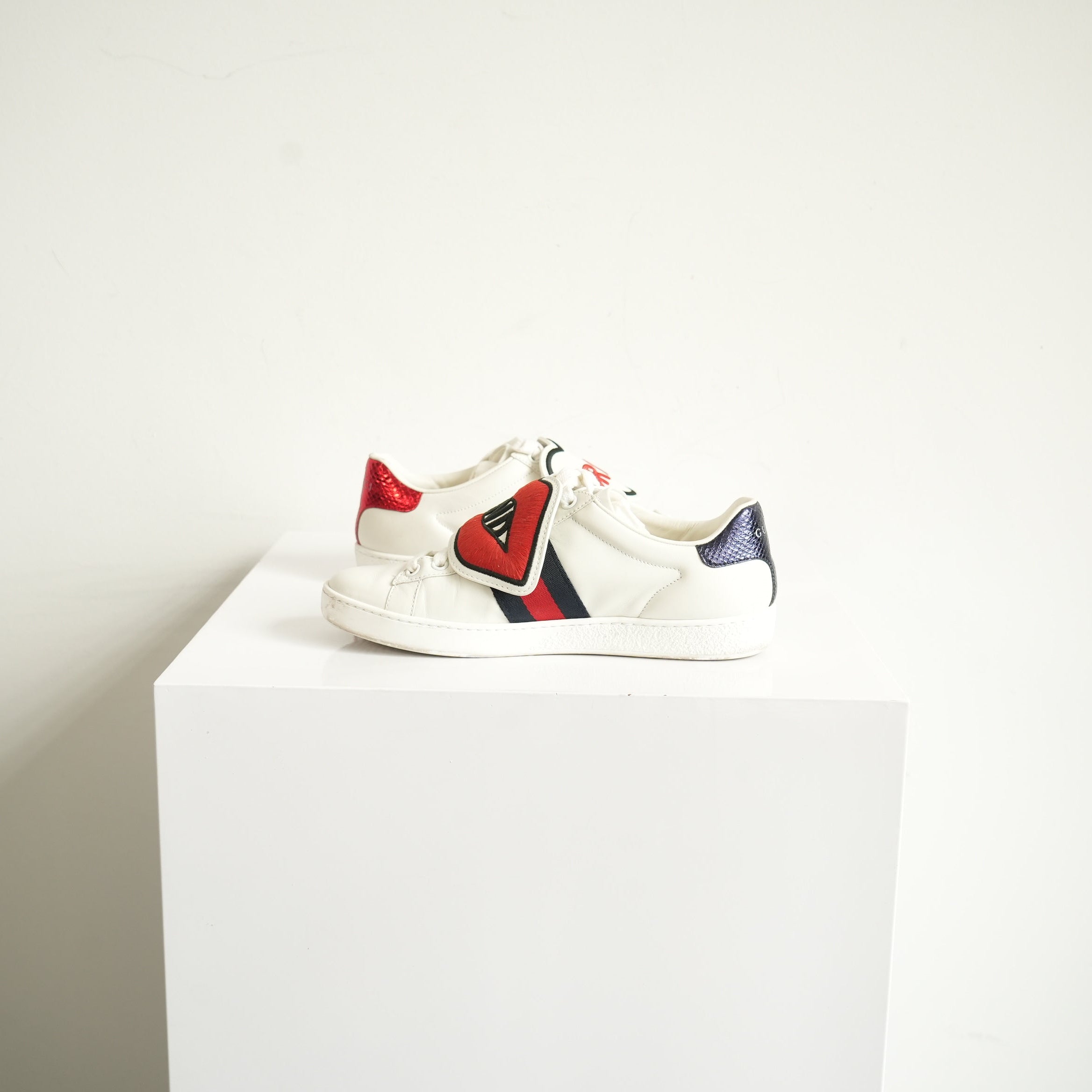 Gucci Ace Blind For Love Sneakers Size 35 1/2