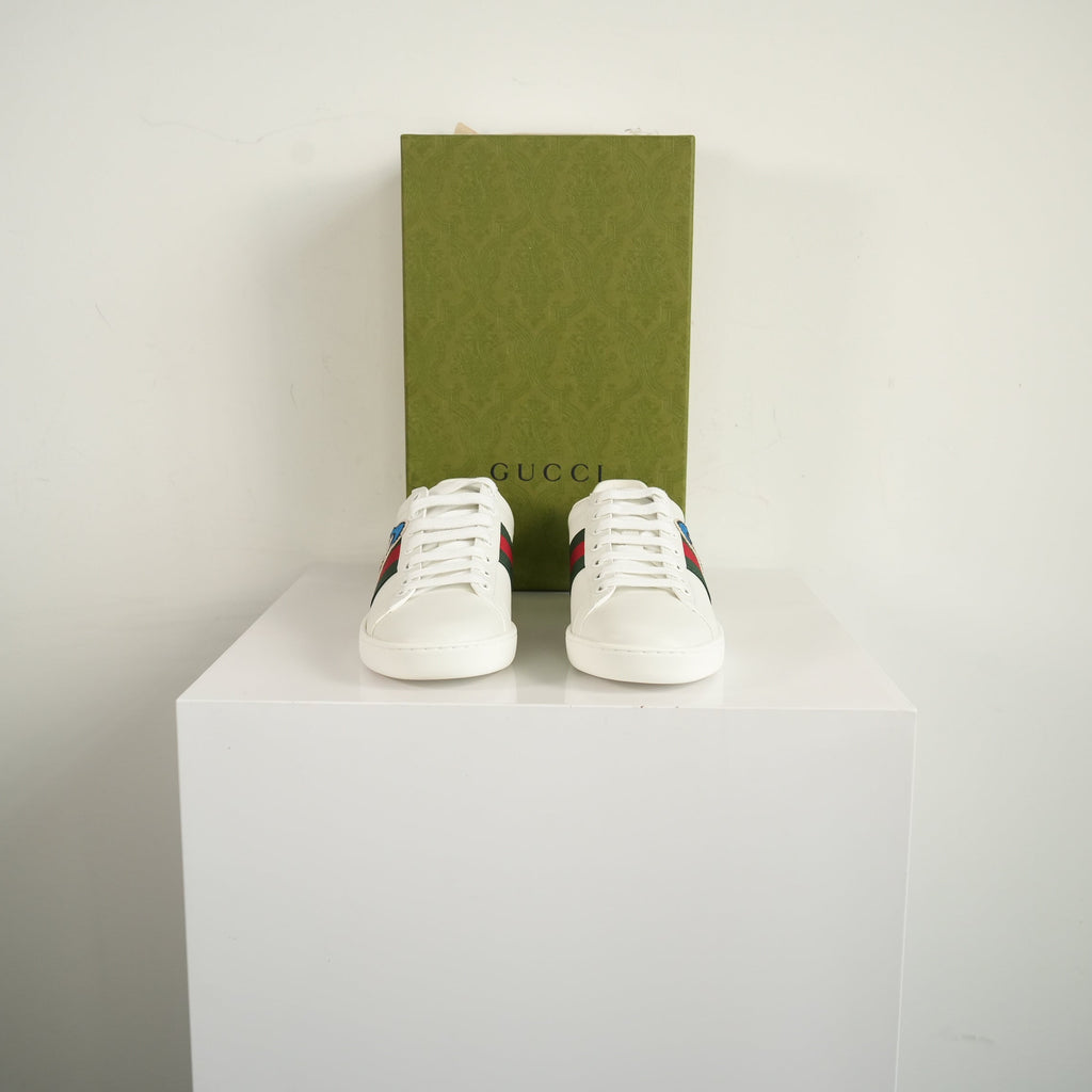 Gucci X Disney Donald Duck Ace Sneakers Size 36 With Box