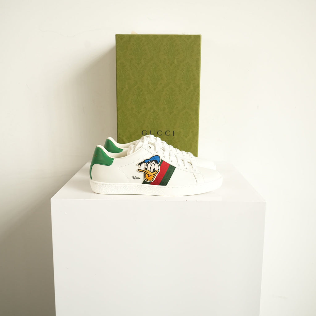 Gucci X Disney Donald Duck Ace Sneakers Size 36 With Box