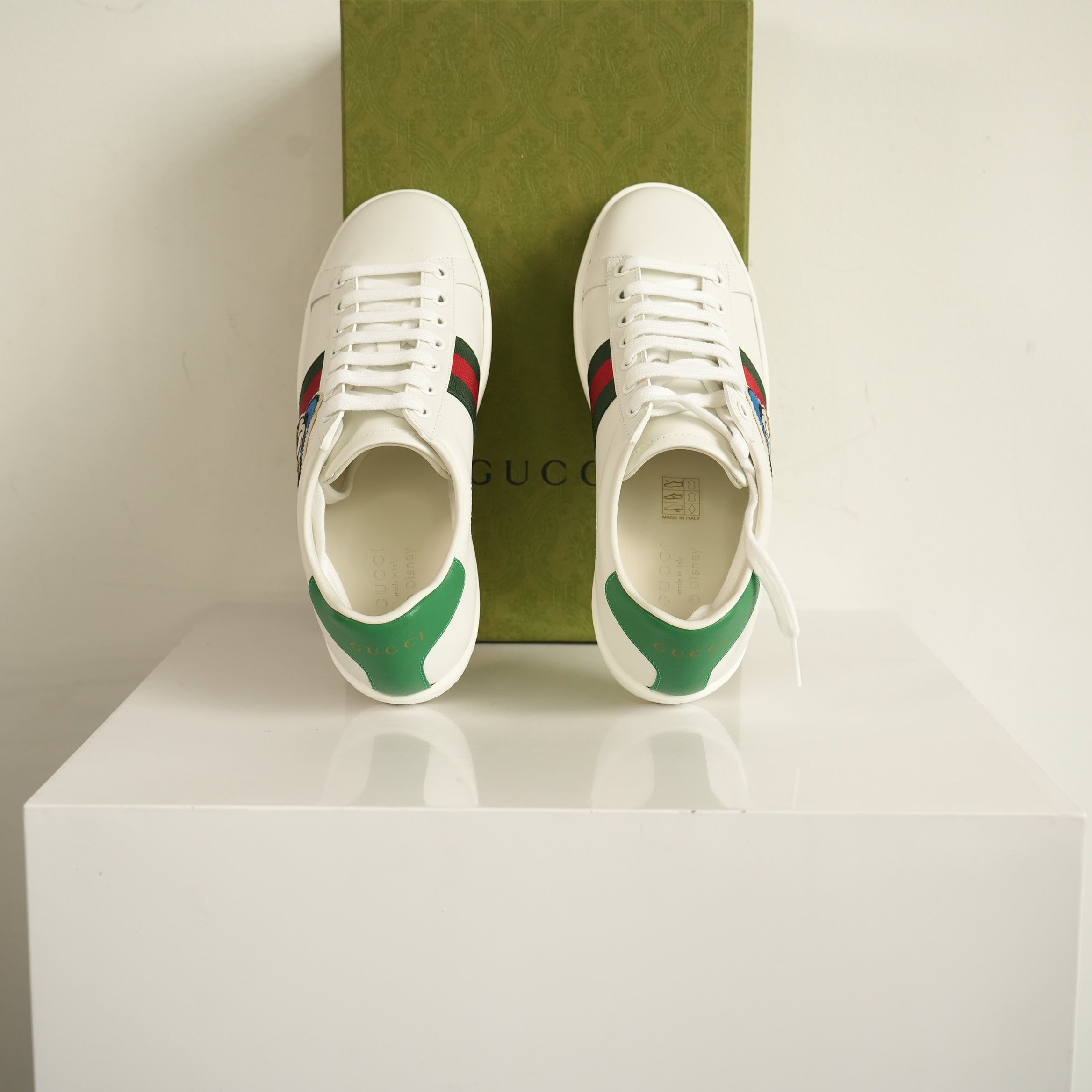 Gucci X Disney Donald Duck Ace Sneakers Size 36 With Box