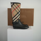Burberry Simeon Vintage Check Rain Boots Size 37 With Box