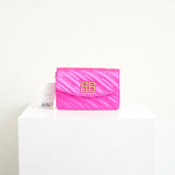 Balenciaga Fuchsia Pink BB Chain Wallet