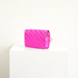 Balenciaga Fuchsia Pink BB Chain Wallet