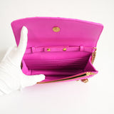 Balenciaga Fuchsia Pink BB Chain Wallet