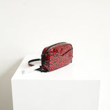 Saint Laurent Lou Mini YSL Monogram Leopard Patent Camera Bag