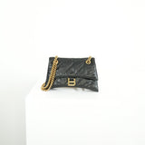 Balenciaga Crush Small Quilted Leather Chain Bag