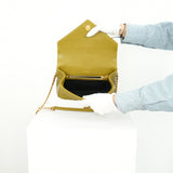 Saint Laurent Olive Green College Medium Shoulder Bag