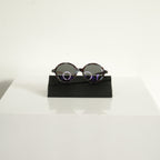 Christian Dior Umbrage Round Sunglasses with Violet Mirror Lenses